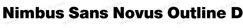 Nimbus Sans Novus Outline D Bla Reg字体转换